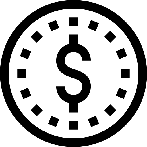 Münzsymbol für den niedrigen Eintrittspreis Münzsymbol für den niedrigen Eintrittspreis